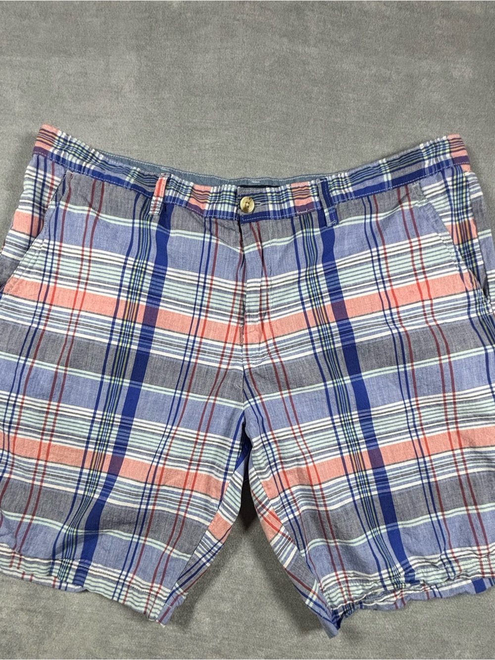 U.S. Polo Assn. Plaid Flat Front‎ Men's Shorts